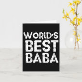 Werelden Beste Baba Vaders Dag Gift Moslim Papa Hu Kaart (Gele Bloem)