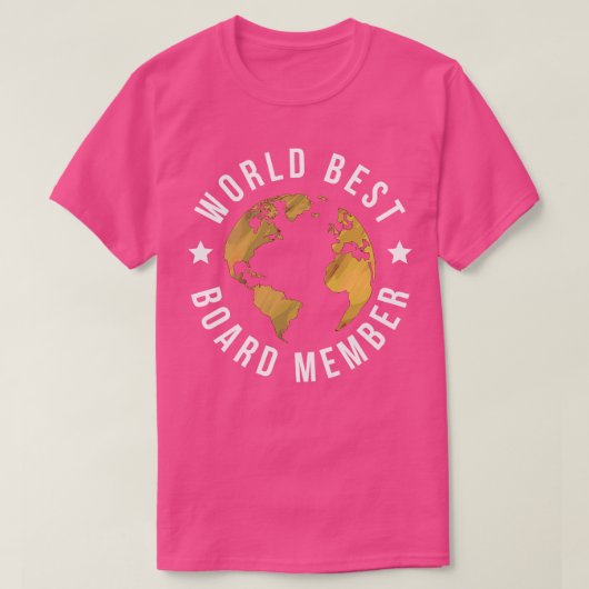 Werelden Beste bestuurslid T-shirt (Design voorkant)