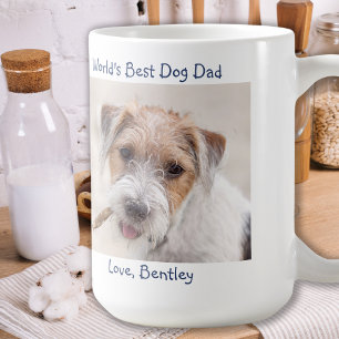 Werelden Beste Hond Papa - Vaderdag - Pet Photo Koffiemok