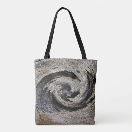 Werelden Beste Hond Walker Mozaïek Swirl Paw Print Draagtas (Achterkant)