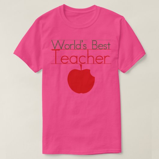 Werelden Beste Leraar 1 T-shirt (Design voorkant)