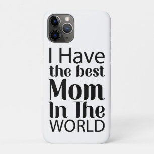 Werelden Beste Moeder Elegant Zwart-wit Script iPhone 11 Pro Hoesje