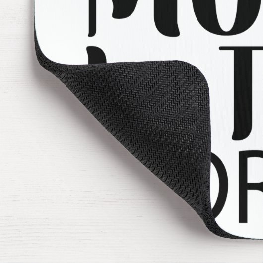 Werelden Beste Moeder Elegant Zwart-wit Script Muismat (Hoek)