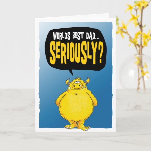 Werelden beste Pap...serieus (2018) Kaart (Gele Bloem)