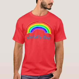 Werelden Beste Regenboog voor Vaderdag T-shirt