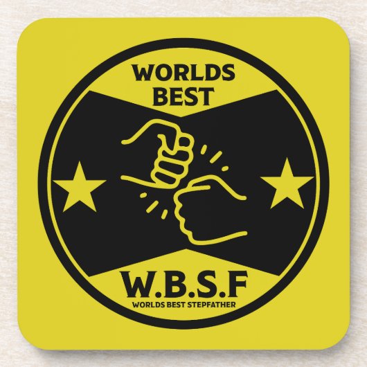 WERELDEN BESTE STIEFVADER BIER ONDERZETTER (Voorkant)