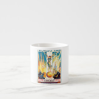  werelden Fair Chicago 1933 Poster Espresso Kop