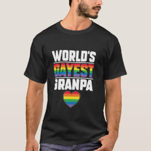 Werelden Gayest Opa Grappige Gay Pride LGBT Grandf T-shirt