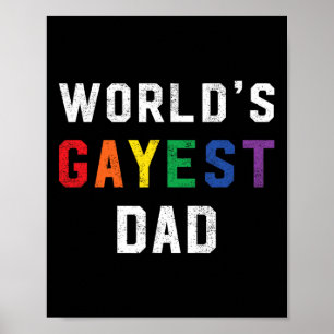Werelden Gayest Papa Schattige Gay Pride LGBT Vade Poster