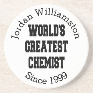 Werelden Grootste Chemicus Zandsteen Onderzetter