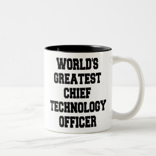 Werelden grootste Chief Technology Officer Tweekleurige Koffiemok