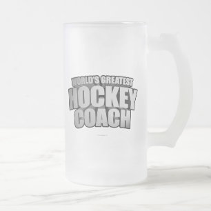 Werelden Grootste Hockey Coach Frosted Glass Beer Matglas Bierpul