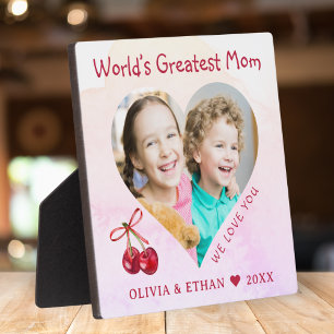 Werelden Grootste Mama Hart Foto Template Keepsake Fotoplaat