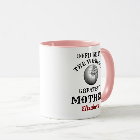 Werelden Grootste Moeder Voeg Jouw naam Mum Mok (Voorkant rechts)