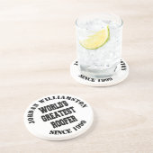 Werelden Grootste Roofer Zandsteen Onderzetter (Zijkant)