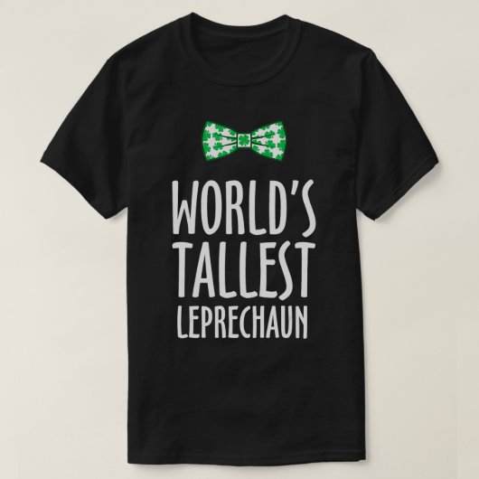 Werelden hoogste St Patricks Day Bow Stropdas T-shirt (Design voorkant)