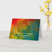 Werelden van Wonder Rumi en Poëtisch Art. Kaart (Gele Bloem)