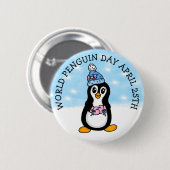 Wereldfeestdag 25 april ronde button 5,7 cm (Voorkant /achterkant)