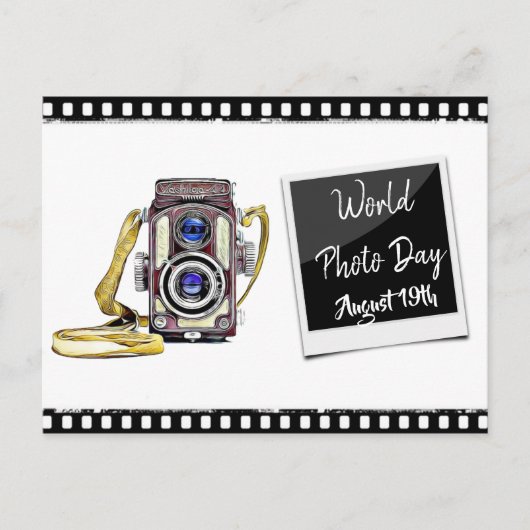 Wereldfotodag 19 augustus Briefkaart (Voorkant)