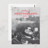 Wereldfotografie-dag Briefkaart (Voorkant / Achterkant)