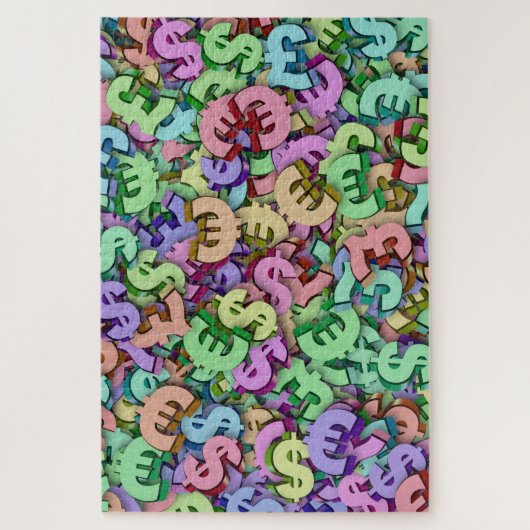 wereldgeldpuzzel legpuzzel (Verticaal)