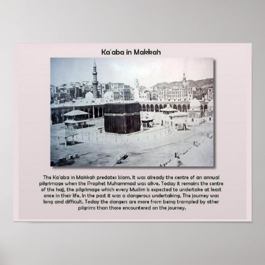 Wereldgodsdienst, islam, Ka'aba, Makkah Poster (Voorkant)