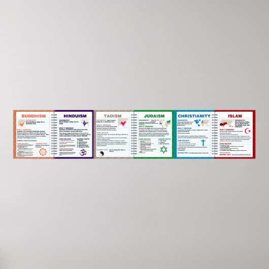 Wereldgodsdienst-Poster Poster (Voorkant)