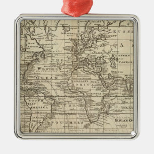 Wereldgrafiek Metalen Ornament
