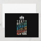 Wereldgrote marathonsteden kaart (Voorkant / Achterkant)