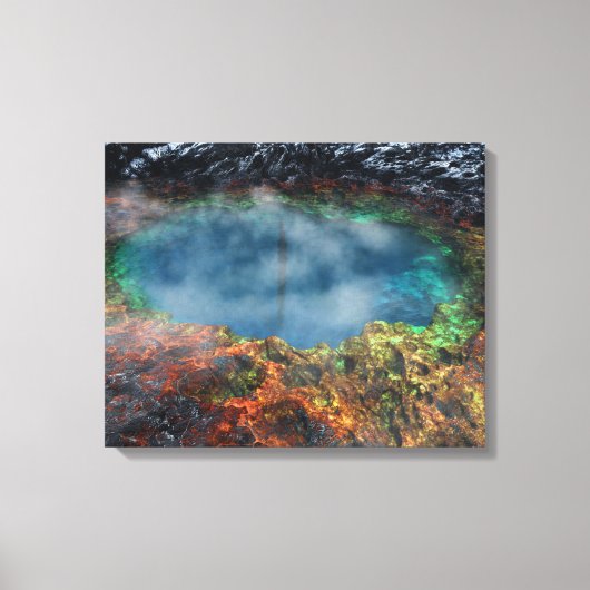 Wereldhorloges Canvas Afdruk (Voorkant)