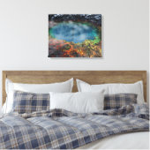 Wereldhorloges Canvas Afdruk (Insitu (Slaapkamer))