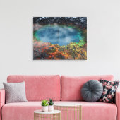 Wereldhorloges Canvas Afdruk (Insitu (Woonkamer))