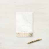 Wereldhypersometrische kaarten post-it® notes (Op bureau)