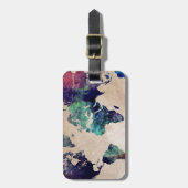 wereldkaart 10 bagagelabel (Voorkant verticaal)