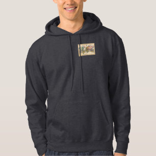 Wereldkaart 1700s Antiek continenten Hoodie