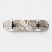 WERELDKAART, 17e EEUW Skateboard (Horizontaal)