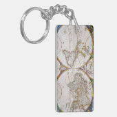 WERELDKAART, 17e EEUW Sleutelhanger (Voorkant Links)