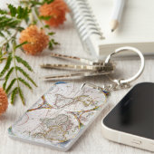 WERELDKAART, 17e EEUW Sleutelhanger (Voorkant Rechts)