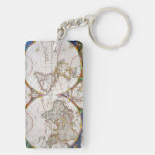 WERELDKAART, 17e EEUW Sleutelhanger (achterkant)