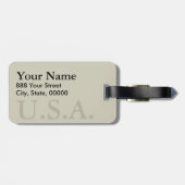 Wereldkaart 17e eeuws Bagagelabel (Achterkant horizontaal)