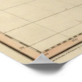 Wereldkaart (1812) poster (Hoek)