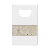 Wereldkaart (1900) van Diogo Ribeiro Kredietkaart Flessenopener (Voorkant)