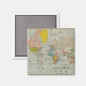  Wereldkaart 1910 Magneet (Voorkant / Achterkant)