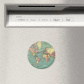 Wereldkaart 1919 magneet (Insitu (Vaatwasser))