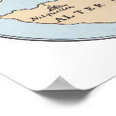 WERELDKAART, 1STE EEUW POSTER (Hoek)