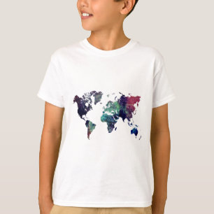 wereldkaart 6 t-shirt