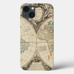 wereldkaart 8 iPhone 13 hoesje