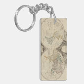 wereldkaart 8 sleutelhanger (Voorkant Links)