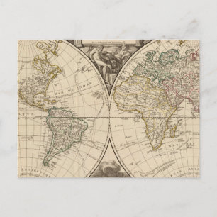 WERELDKAART 9 BRIEFKAART