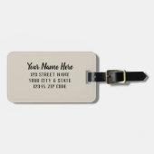 Wereldkaart aangepaste bagagelabel (Voorkant horizontaal)